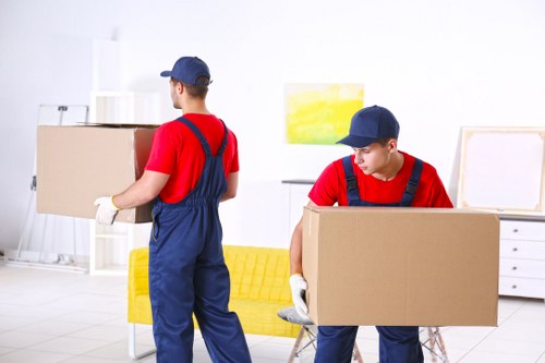Professional packing boxes ready for a Camden home move
