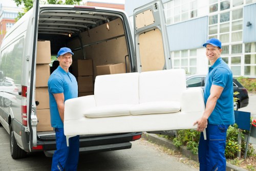 Camden removals homepage illustration for a moving service