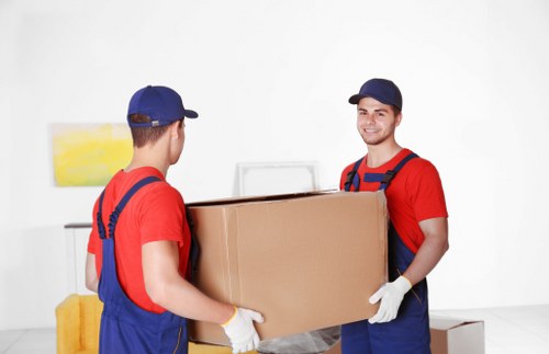 Professional removal team preparing a move in Camden