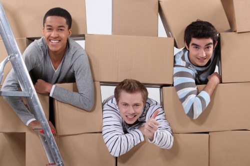 Waste sorting and disposal items ready for lawful collection