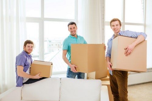 Camden moving van transporting household items