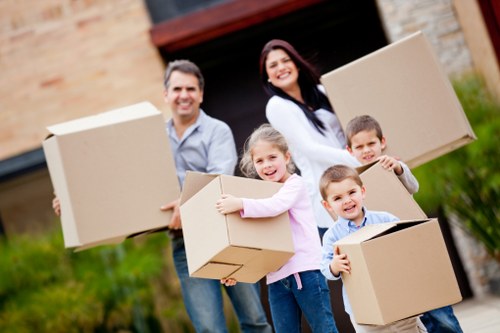 Unpacking boxes and settling into a new Camden property