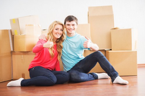 Careful handling of fragile items during a Camden move